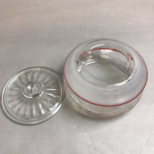 Load image into Gallery viewer, Vintage Bartlett Collins Golden Grape Candy Dish with Red Stripes (5&quot;)
