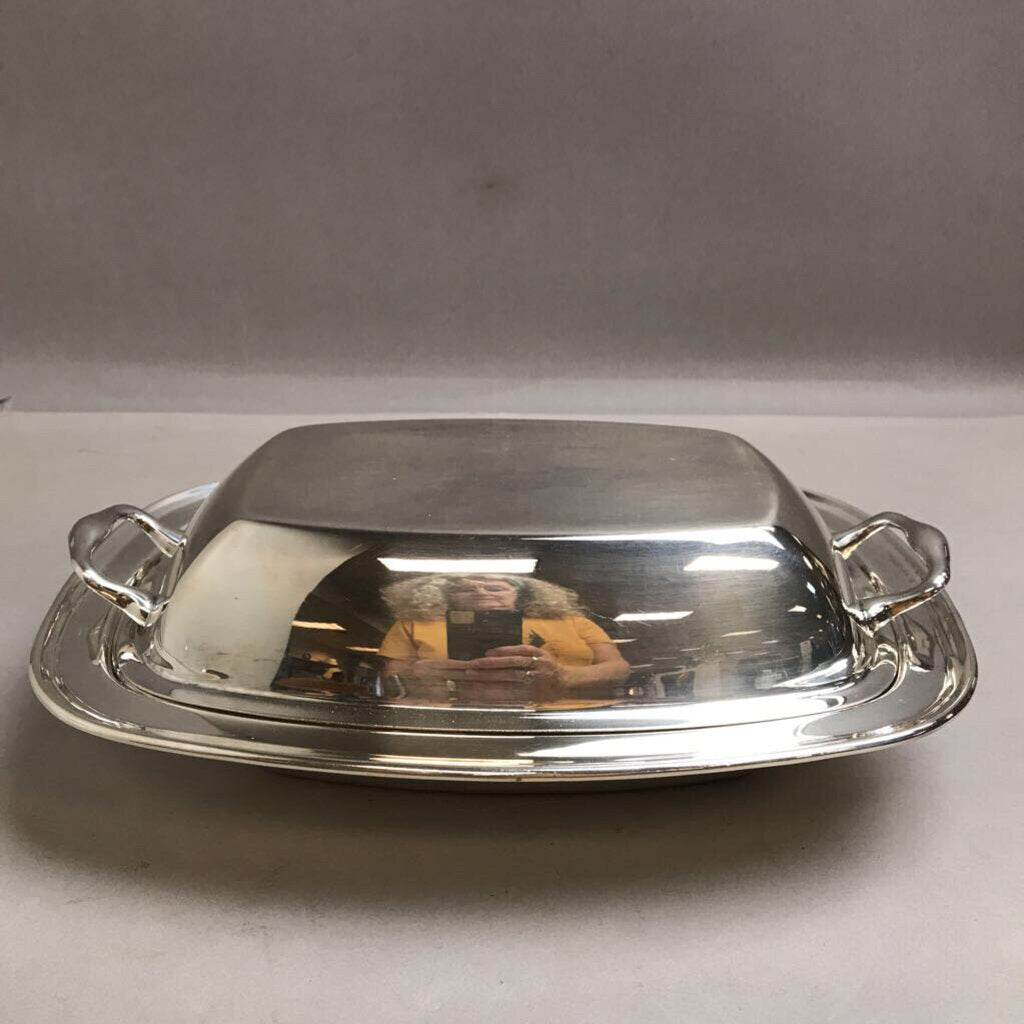 Academy Silver on Copper Covered Serving Dish 5020 (2x11x8)