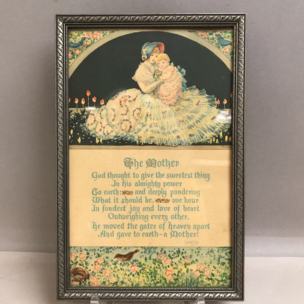 Vintage Framed The Mother Print (12x8)