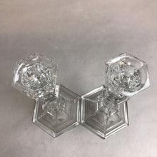 Load image into Gallery viewer, Set of 2 Avon 24% Full Lead Crystal Glass Candlesticks 7.75&quot; Candle Holders
