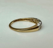 Load image into Gallery viewer, 10K Gold Cubic Zirconia Ring sz 6.75 (1.6g)
