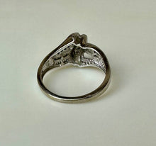 Load image into Gallery viewer, 10K White Gold Diamond Ring sz 7 (3.2g)

