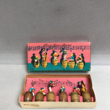 Load image into Gallery viewer, Vintage Wood &amp; Celluloid Rag Time Band Miniature Musician Figures Japan (2.5x5.5)
