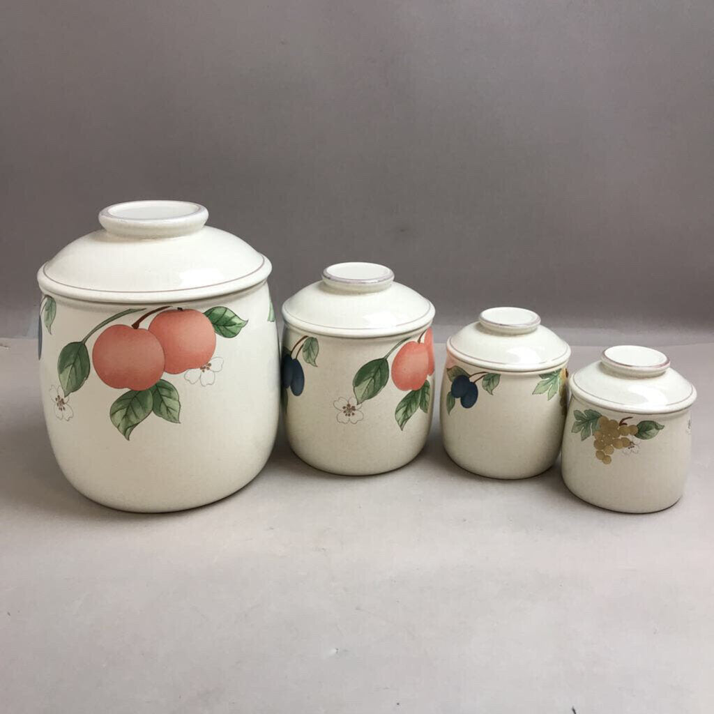 Mikasa Fruit Panorama 4 Piece Canister Set (7,5,4,3)