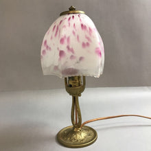 Load image into Gallery viewer, Aladdin Pink And White Lamp (12&quot;)
