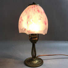 Load image into Gallery viewer, Aladdin Pink And White Lamp (12&quot;)
