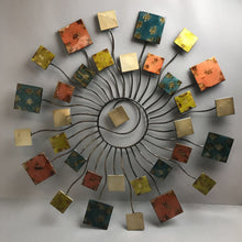 Load image into Gallery viewer, Metal Starburst Abstract Sun Wall Art (30&quot;)
