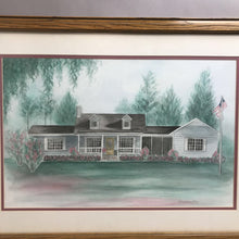 Load image into Gallery viewer, Signed Helen Jones Watercolor - Summer Cape Cod House (~21x28.5) (As-Is)
