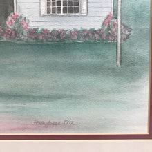 Load image into Gallery viewer, Signed Helen Jones Watercolor - Summer Cape Cod House (~21x28.5) (As-Is)
