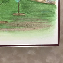 Load image into Gallery viewer, Signed Helen Jones Watercolor - Suburban Ranch-Style Home (27x41)
