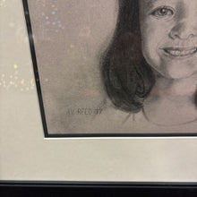 Load image into Gallery viewer, Framed Sketch of Child By A.V. Reed (23x19)

