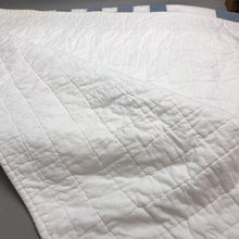 Load image into Gallery viewer, Handmade Blue &amp; White Checked Quilt (86x84)
