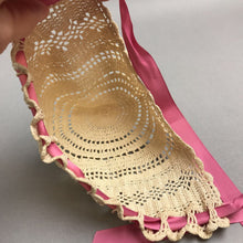 Load image into Gallery viewer, Vintage Hand Crochet Off White Baby or Doll Bonnet (5")
