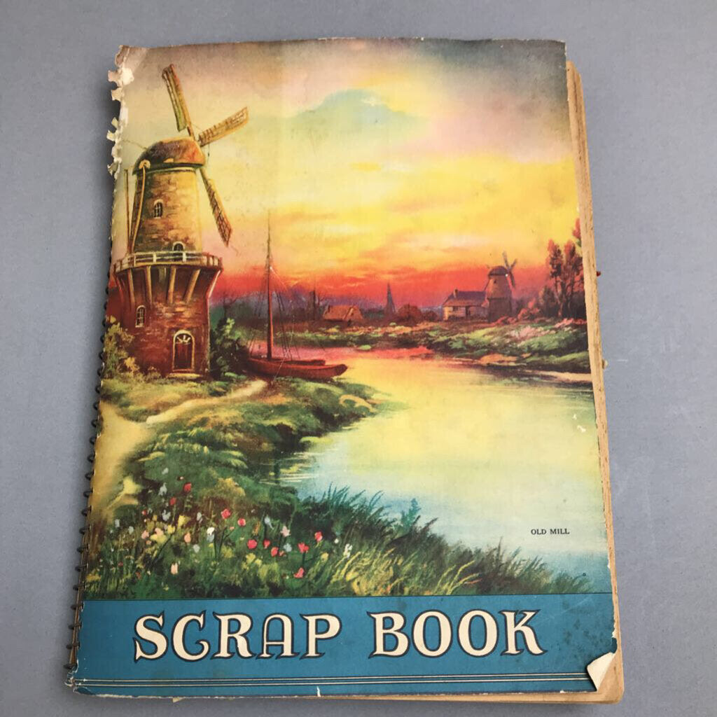 Vintage Scrap Book with Greeting Cards (12x9)