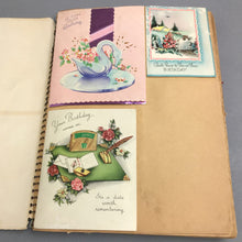 Load image into Gallery viewer, Vintage Scrap Book with Greeting Cards (12x9)
