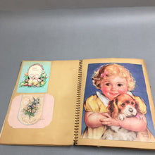 Load image into Gallery viewer, Vintage Scrap Book with Greeting Cards (12x9)
