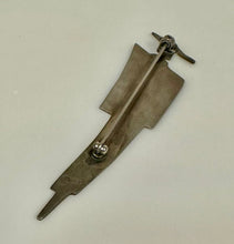 Load image into Gallery viewer, Vintage Sterling Stylized Woman in Hat Brooch Pin (3")
