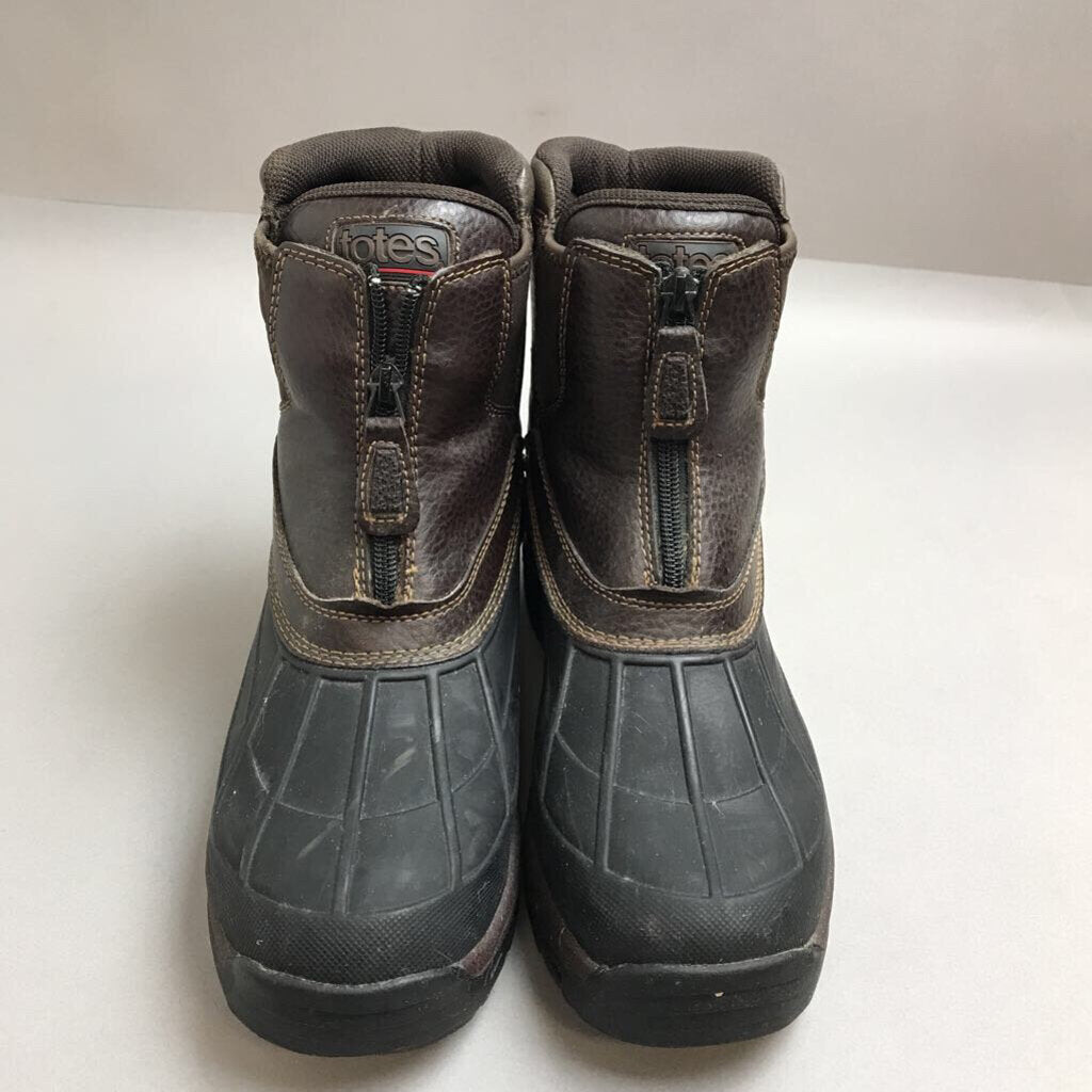 Totes Bryan Men’s 9M Brown Winter Snow Boots Waterproof Zip Insulated Warm