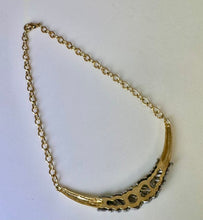 Load image into Gallery viewer, Vintage MJ Ent Two Tone Twist Bar Necklace (18&quot;)
