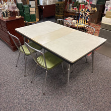 Load image into Gallery viewer, Vintage Kitchen Table (30x36x48) w/12&quot; Leaf and 4 Chairs
