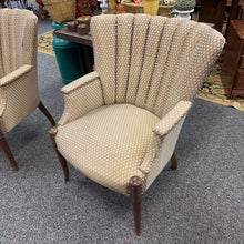Load image into Gallery viewer, Gold / Cream Upholstered Arm Chair (34x26x30)

