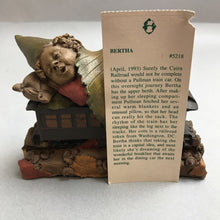 Load image into Gallery viewer, Vintage Cairn Studios Train Series Tom Clark Bertha Train Riding Gnome Figure (4x5)
