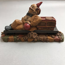 Load image into Gallery viewer, Vintage Tom Clark Cairn Studios Clown Railroad Gnome Figurine (4x7)
