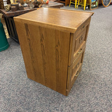 Load image into Gallery viewer, Oak 2 Drawer File Cabinet (30x23x19)
