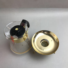 Load image into Gallery viewer, Vintage Pyrex Glass 8 Cup Coffee Pot Carafe w/ Candle Warmer Stand &amp; Candle
