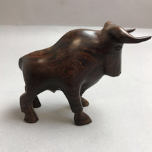 Load image into Gallery viewer, Desert Ironwood Carved Bull Figurine (4x5)
