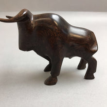 Load image into Gallery viewer, Desert Ironwood Carved Bull Figurine (4x5)
