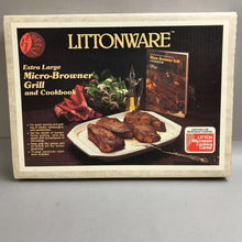 Load image into Gallery viewer, Littonware Micro-Browner Grill And Cookbook
