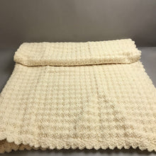 Load image into Gallery viewer, Cream Handmade Afghan (56x68)
