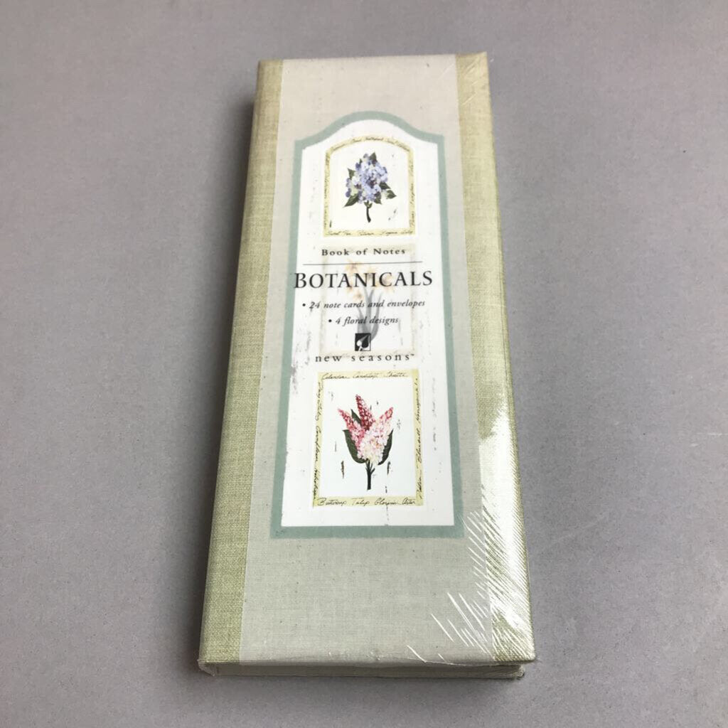 Botanicals Book Of Notes Cards And Envolpe