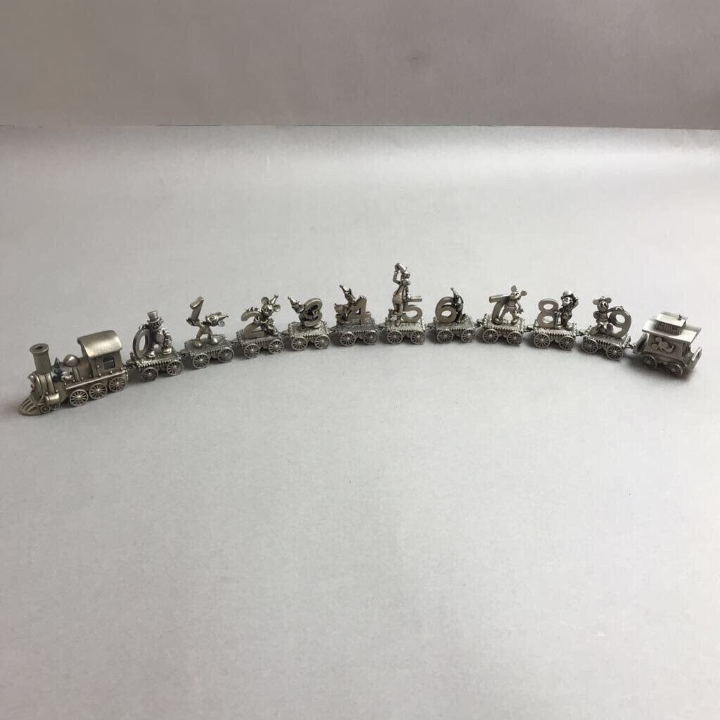 Hudson Walt Disney Pewter Train 12pc Set (2