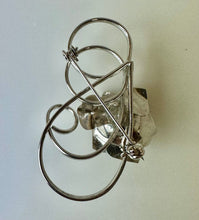 Load image into Gallery viewer, Vintage Sterling Silver Swirl Pearl Rose Brooch Pin (2.25&quot;)
