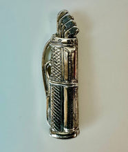 Load image into Gallery viewer, Vintage Beau Sterling Golf Club Bag Brooch Pin (2")
