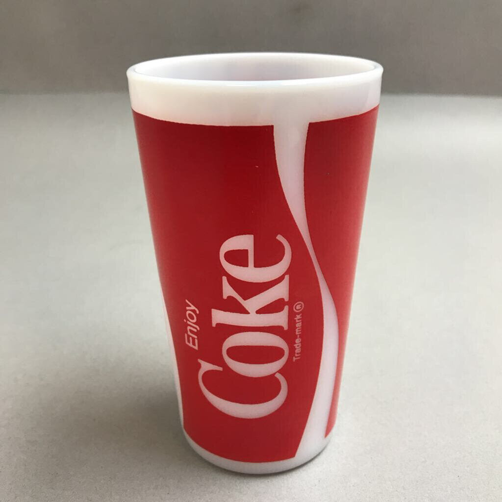 Coca Cola Milk Glass 5” Cup