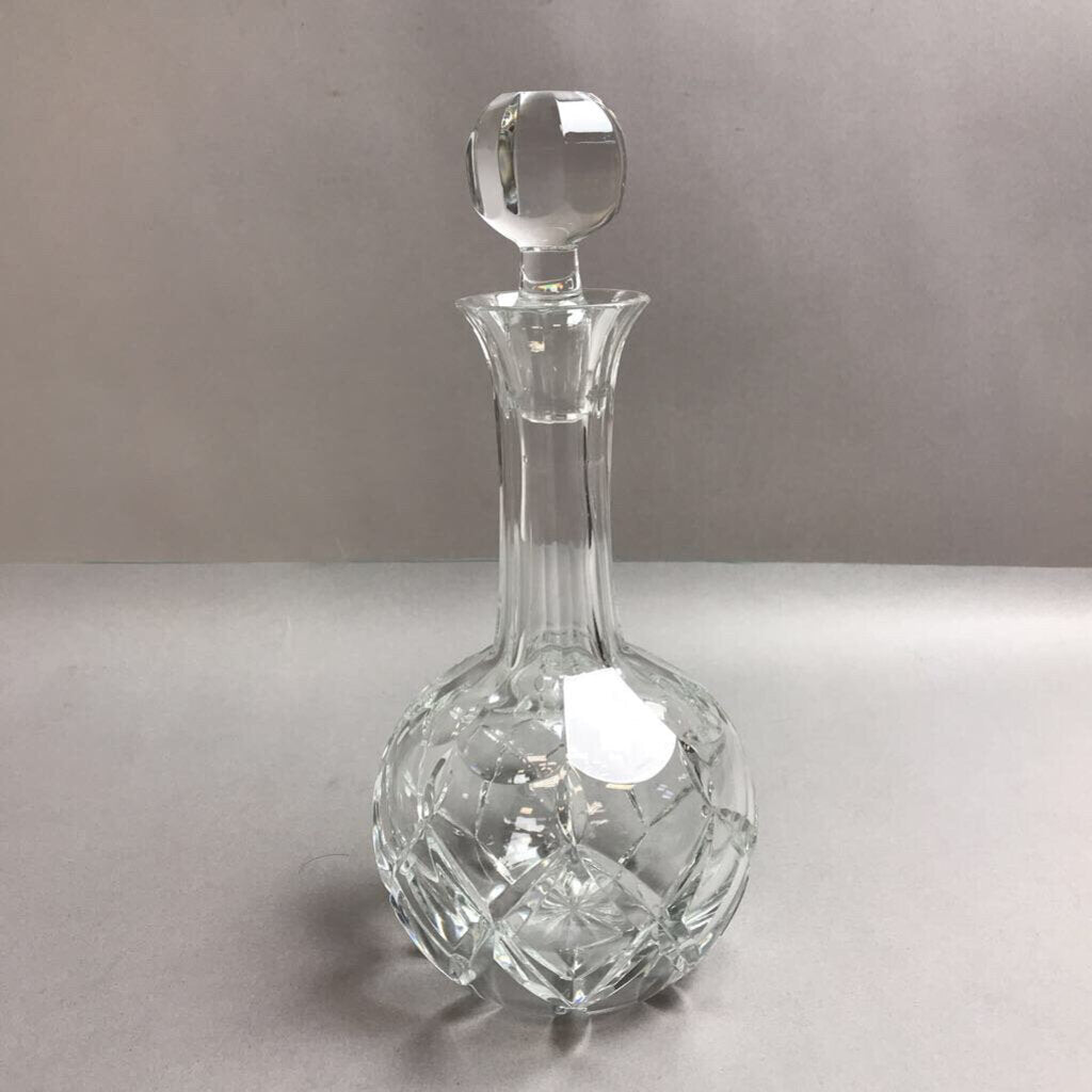 Antique Crystal Decanter with Stopper (12