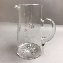 Load image into Gallery viewer, Vintage Star Pinwheel Clear Crystal Pitcher (8")
