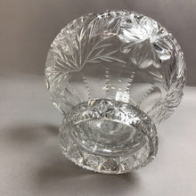 Load image into Gallery viewer, Vintage Cut Glass Pedestal Centerpiece Bowl (7x10)
