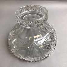 Load image into Gallery viewer, Vintage Cut Glass Pedestal Centerpiece Bowl (7x10)
