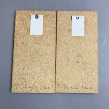 Load image into Gallery viewer, Vintage Native American Navajo Boy &amp; Girl Sand Painting Set (8x4 Each)
