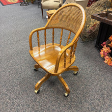 Load image into Gallery viewer, Wood Office Chair on Wheels (36x22x22)
