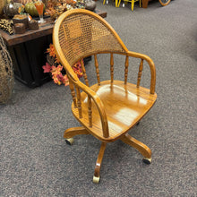 Load image into Gallery viewer, Wood Office Chair on Wheels (36x22x22)
