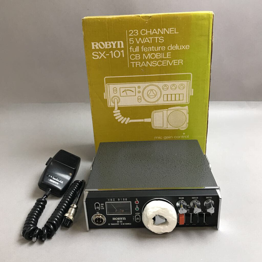 Vintage Robyn SX-101 23-Channel 5W AM CB Mobile Transceiver