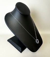 Load image into Gallery viewer, Sterling Tanzanite Eternity Circle Pendant on 20" Chain
