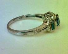 Load image into Gallery viewer, Sterling London Blue Topaz Ring sz 8.75
