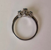 Load image into Gallery viewer, Sterling London Blue Topaz Ring sz 8.75
