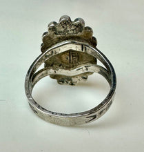 Load image into Gallery viewer, Vintage Native American Sterling Turquoise Ring sz 4.5
